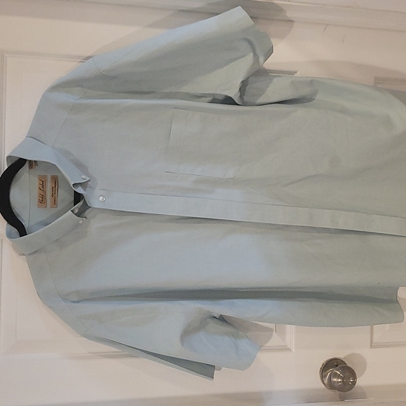 Men's Roundtree and Yorke Gold Label no-iron short sleeve shirt size 2XB. - Picture 4 of 6